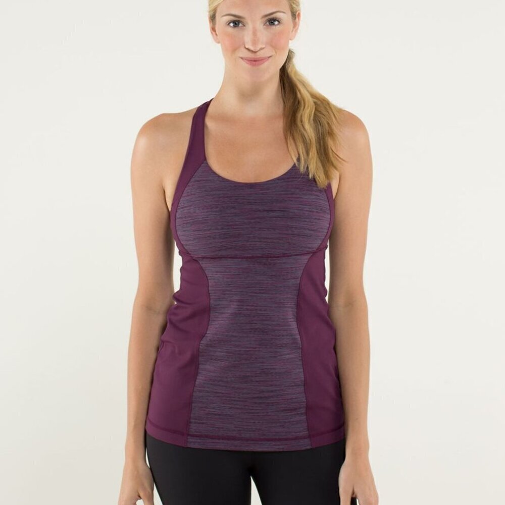 Lululemon Energy Tank - 12 Wee Are From Space September Plum